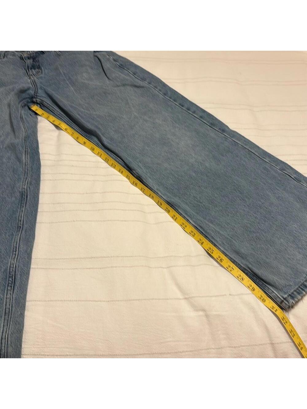 Basement LA Sleeper Relaxed Skater Denim Jeans Men's XL Pre-Frayed - Picture 4 of 6